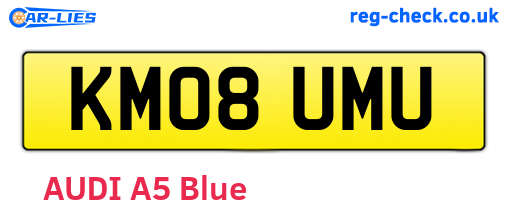 KM08UMU are the vehicle registration plates.