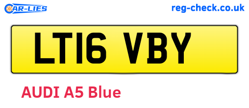 LT16VBY are the vehicle registration plates.