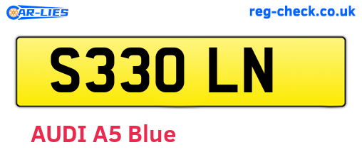 S33OLN are the vehicle registration plates.