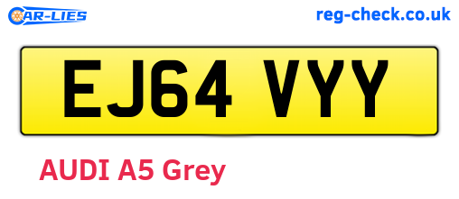 EJ64VYY are the vehicle registration plates.