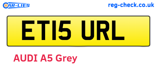 ET15URL are the vehicle registration plates.