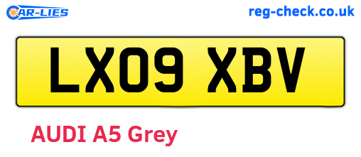 LX09XBV are the vehicle registration plates.