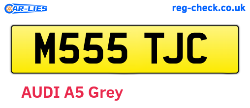 M555TJC are the vehicle registration plates.
