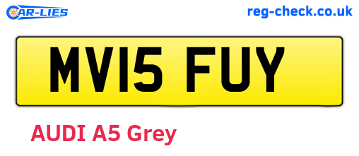 MV15FUY are the vehicle registration plates.