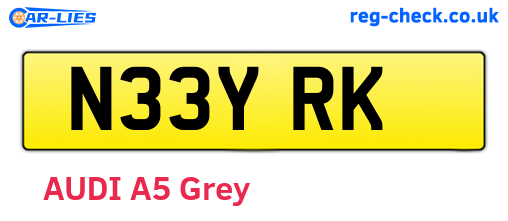 N33YRK are the vehicle registration plates.