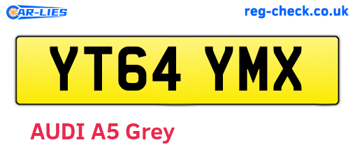 YT64YMX are the vehicle registration plates.