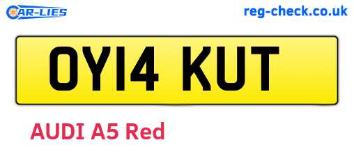OY14KUT are the vehicle registration plates.