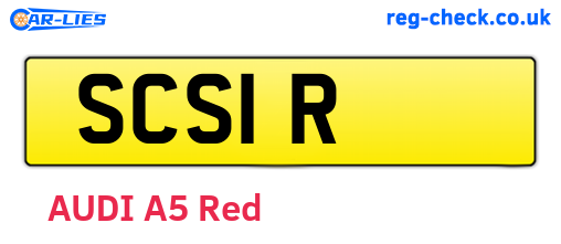 SCS1R are the vehicle registration plates.
