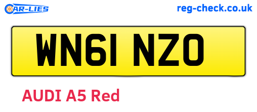 WN61NZO are the vehicle registration plates.