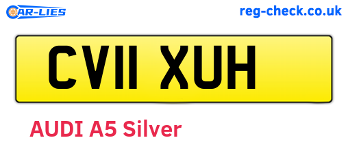 CV11XUH are the vehicle registration plates.