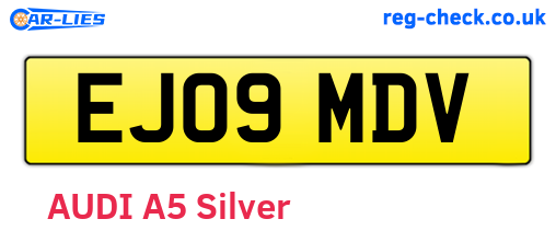 EJ09MDV are the vehicle registration plates.
