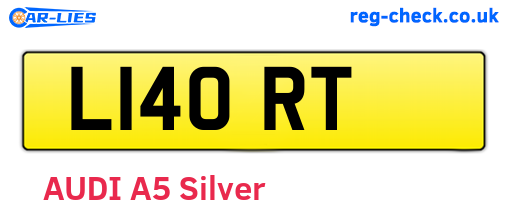L14ORT are the vehicle registration plates.