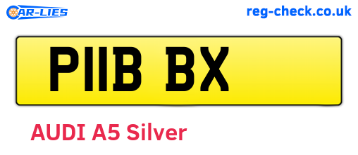 P11BBX are the vehicle registration plates.