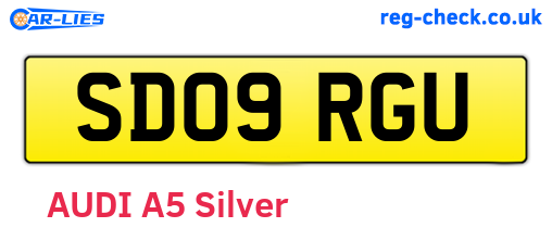 SD09RGU are the vehicle registration plates.