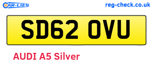 SD62OVU are the vehicle registration plates.