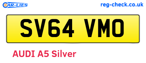 SV64VMO are the vehicle registration plates.