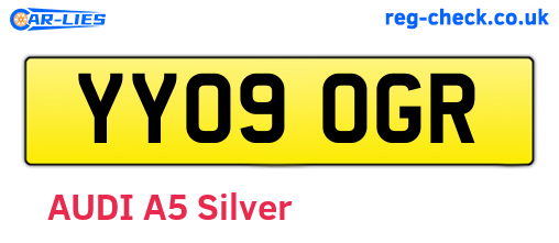 YY09OGR are the vehicle registration plates.