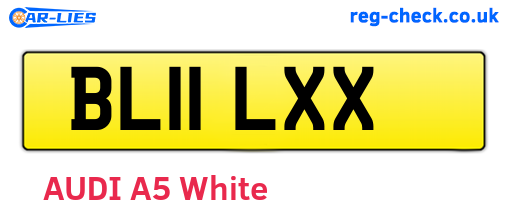 BL11LXX are the vehicle registration plates.