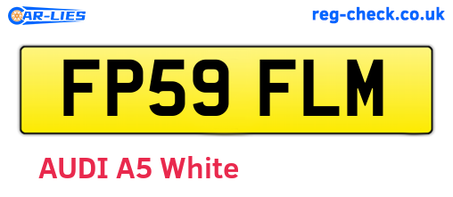 FP59FLM are the vehicle registration plates.