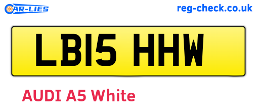LB15HHW are the vehicle registration plates.