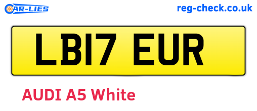 LB17EUR are the vehicle registration plates.