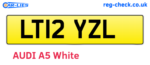 LT12YZL are the vehicle registration plates.