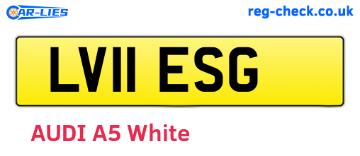 LV11ESG are the vehicle registration plates.