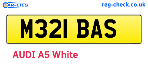 M321BAS are the vehicle registration plates.