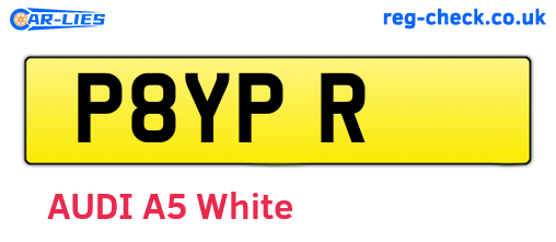 P8YPR are the vehicle registration plates.