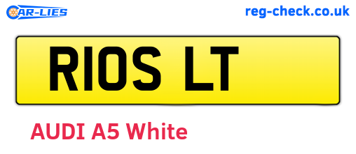 R10SLT are the vehicle registration plates.