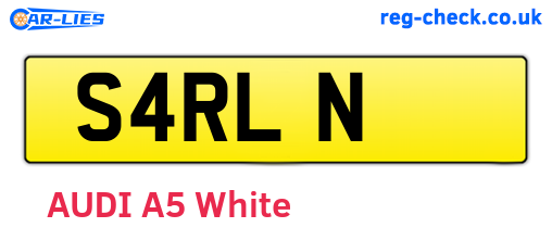 S4RLN are the vehicle registration plates.