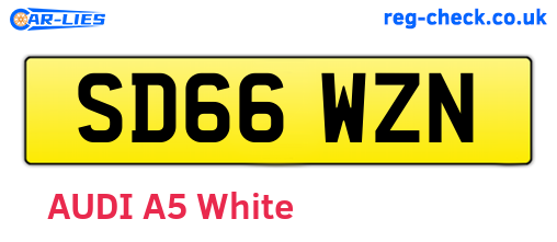 SD66WZN are the vehicle registration plates.