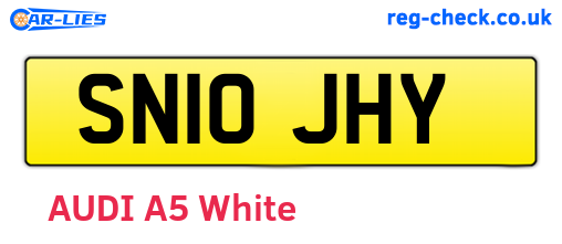 SN10JHY are the vehicle registration plates.