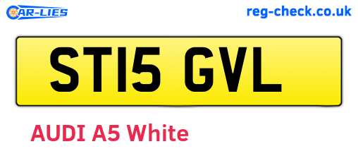 ST15GVL are the vehicle registration plates.