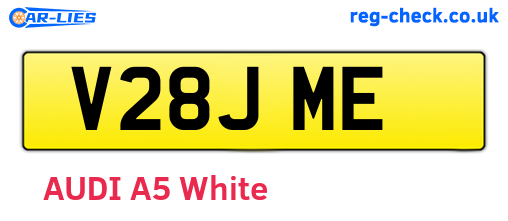 V28JME are the vehicle registration plates.