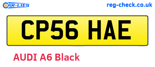 CP56HAE are the vehicle registration plates.