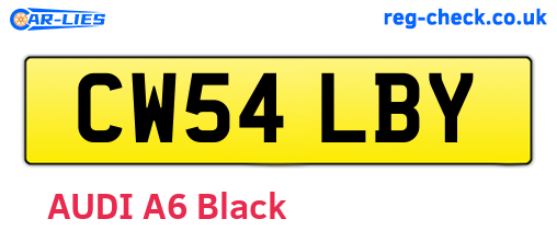 CW54LBY are the vehicle registration plates.