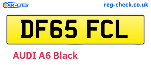 DF65FCL are the vehicle registration plates.