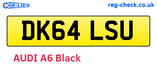 DK64LSU are the vehicle registration plates.