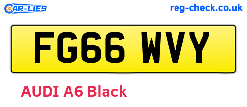 FG66WVY are the vehicle registration plates.
