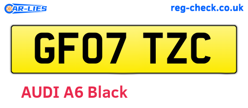 GF07TZC are the vehicle registration plates.
