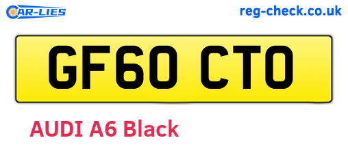 GF60CTO are the vehicle registration plates.