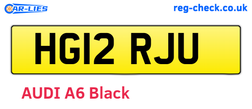 HG12RJU are the vehicle registration plates.