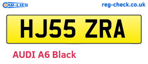 HJ55ZRA are the vehicle registration plates.