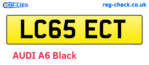 LC65ECT are the vehicle registration plates.