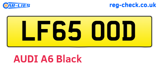 LF65OOD are the vehicle registration plates.