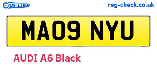 MA09NYU are the vehicle registration plates.