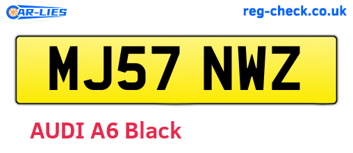 MJ57NWZ are the vehicle registration plates.