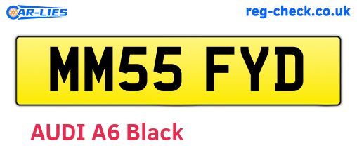 MM55FYD are the vehicle registration plates.