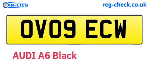 OV09ECW are the vehicle registration plates.